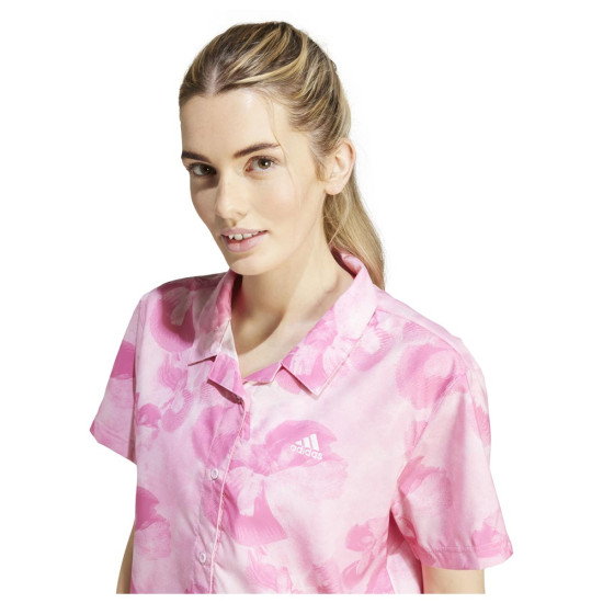 Adidas Γυναικείο πουκάμισο Floral Graphic Cropped Woven Shirt